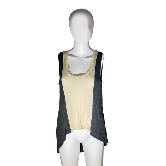Naked Zebra Colorblock Tank Top Size L Sleeveless - Picture 1 of 6